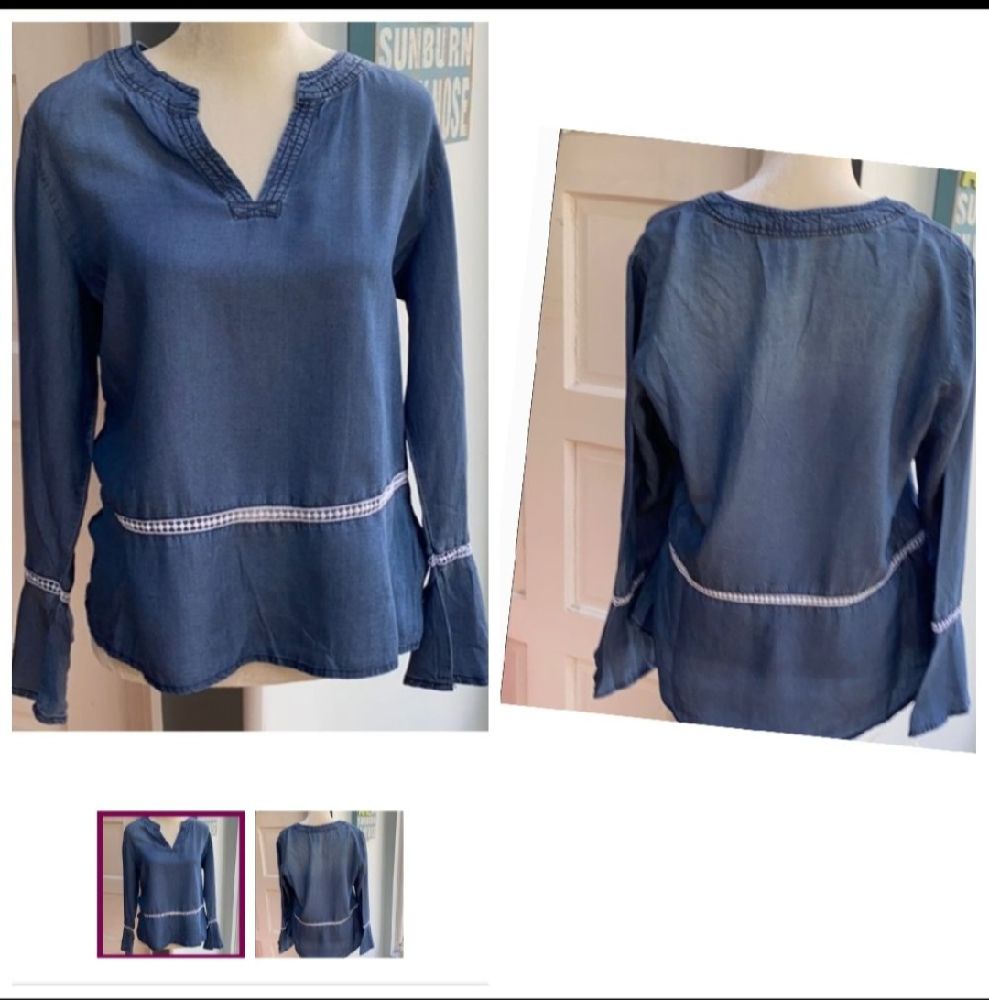 Subliiiiime ❤️ ❤️ ❤️ blouse en jean fin taille 36/ 38