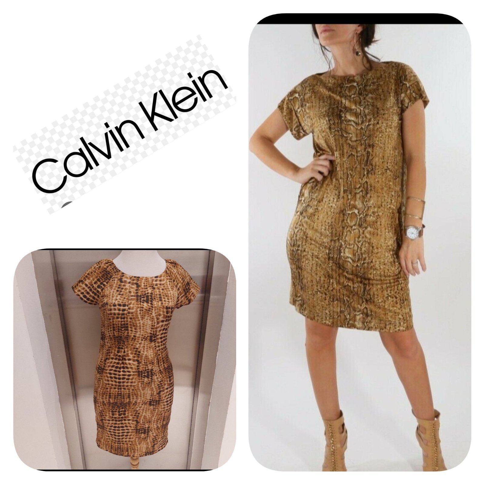 Subliiiiime❤️❤️❤️❤️❤️ robe légère léopards de CALVIN KLEIN taille 38