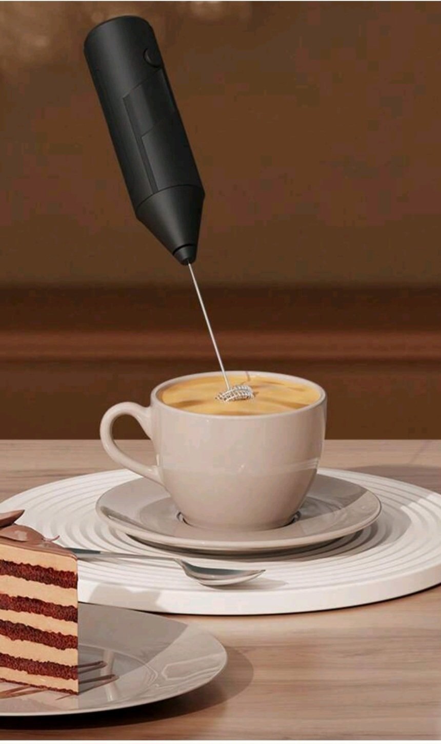 Tres pratique et efficaces par expérience Subliiiiime❤️❤️❤️❤️ mousseur électrique avec un fouet portatif en acier inoxydable rechargeable par le cable USB pour café, lait ,cappuccino, chocolat chaud, le matcha, les boissons aux œufs... neuf