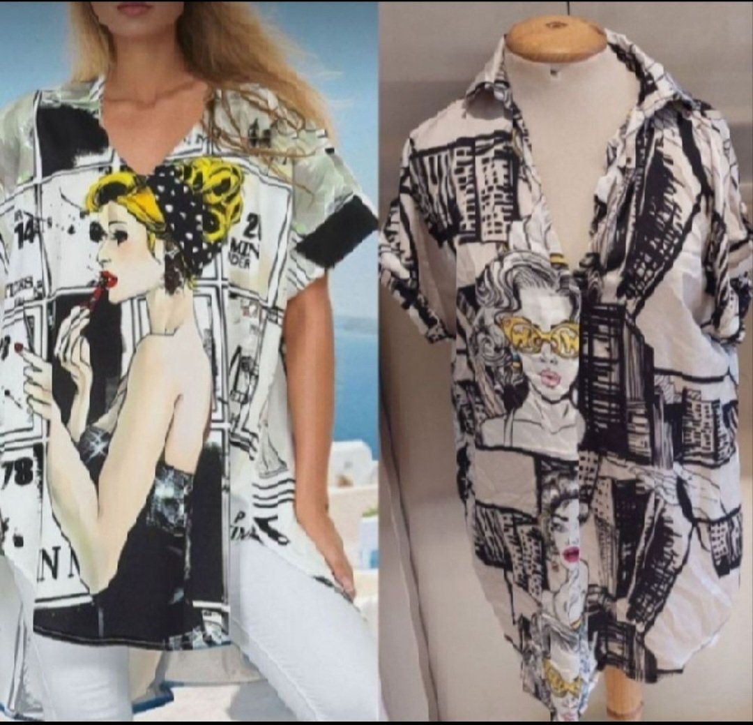 Subliiiiime ❤️❤️❤️❤️❤️chemise fantaisie d été fashion taille 40 de NEW COLLECTION 