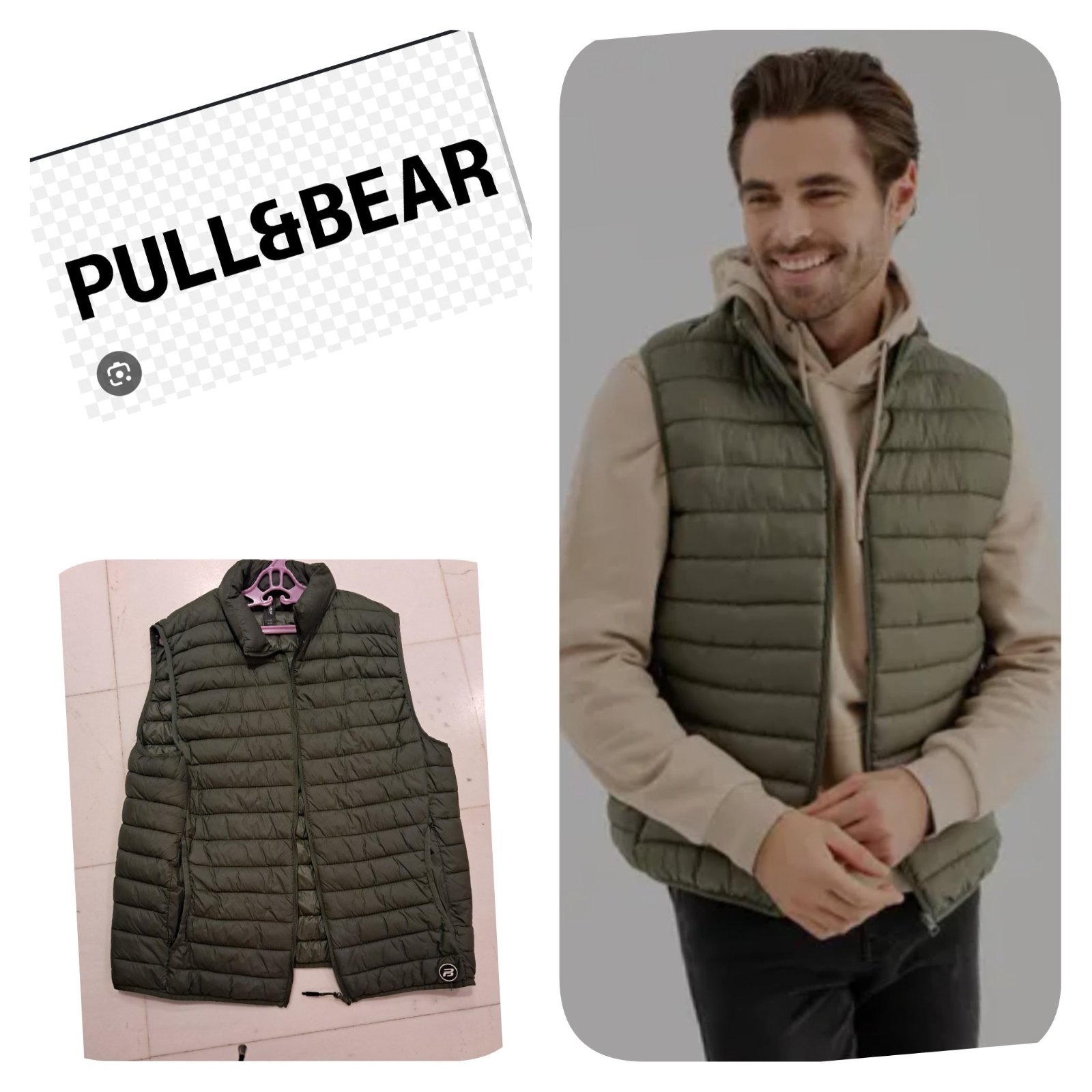 Subliiiiime❤️❤️❤️❤️❤️❤️ Doudoune matelassée sans manche de PULL&BEAR pour homme 🚹 taille 42 acheté de la boutique PULL&BEAR de PARIS comme neuf 