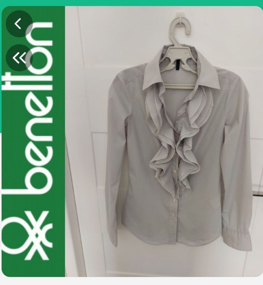 Subliiiiime ❤️ ❤️ ❤️ chemise à franges de BENETTON taille 34
