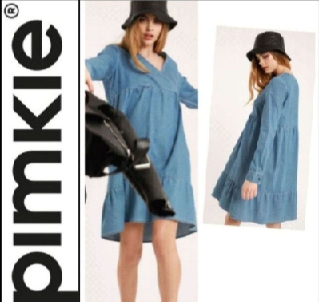 Subliiiiime❤️❤️❤️❤️❤️❤️ robe évasée jean de PIMKIE taille 36/38