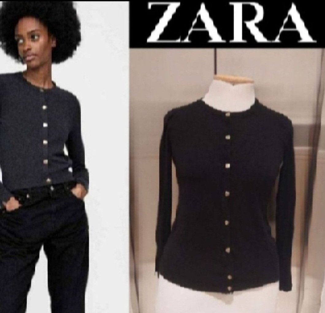 Subliiiiime ❤️❤️❤️❤️❤️gilet noir de ZARA taille 36 comme neuf 