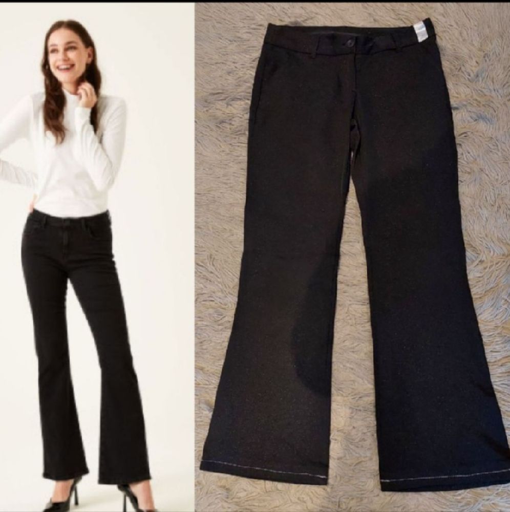 Subliiiiime ❤️ 💕 ❤️ pantalon à peine brillant bootcut taille 36/ 38