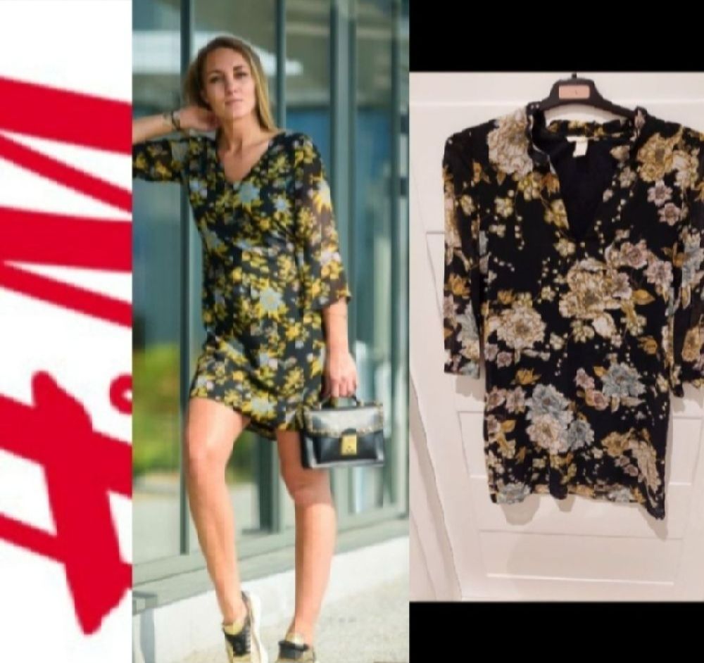 Subliiiiime ❤️ ❤️ ❤️ ❤️ robe glamour florale de H&M taille 34