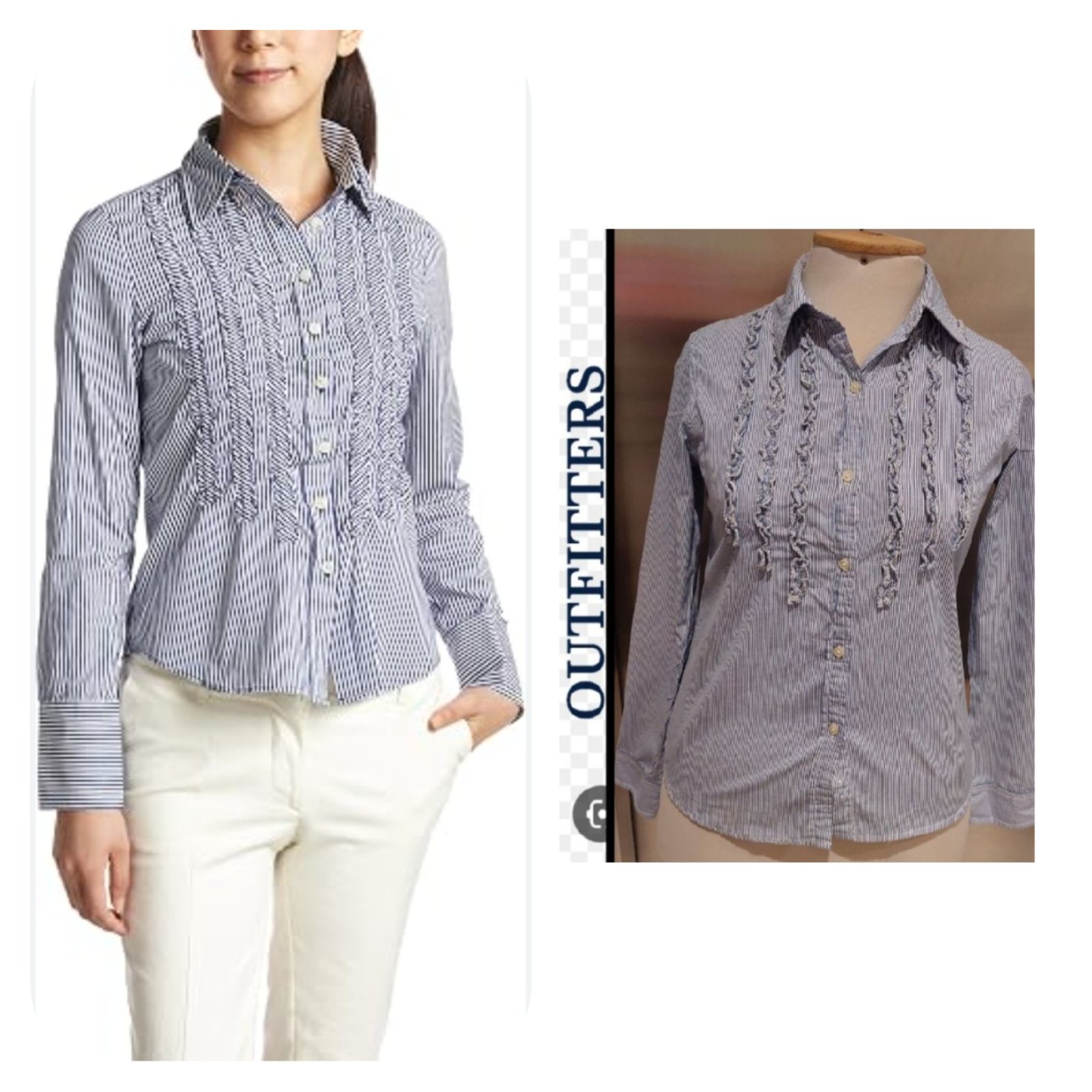 Subliiiiime ❤️❤️❤️❤️❤️❤️chemise à fines rayures de la marque AMÉRICAIN AIGLE taille 36