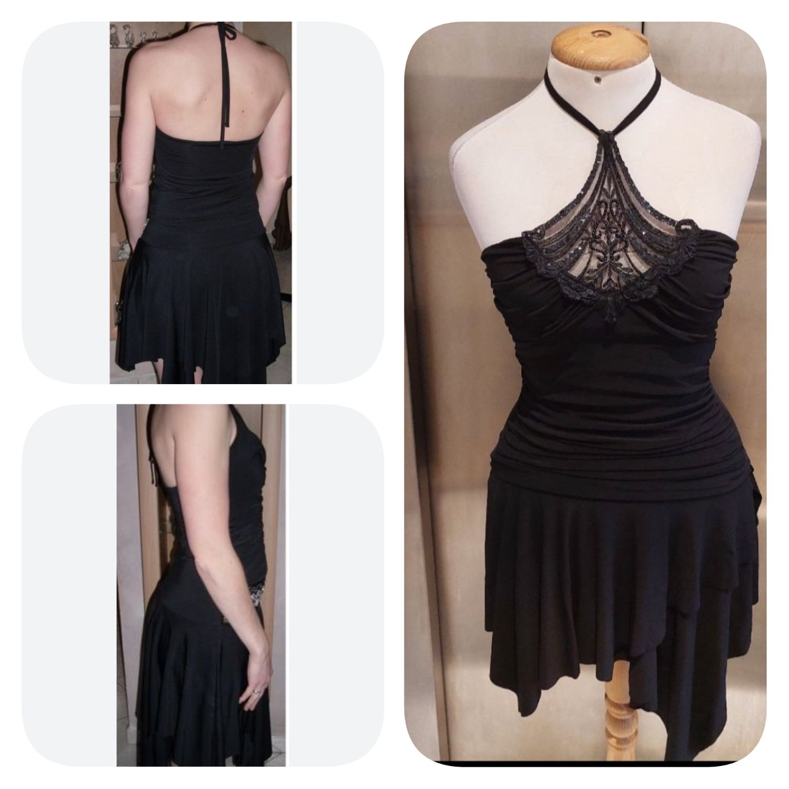 Subliiiiime❤️❤️❤️❤️❤️ robe asymétrique de soirée dos nu taille36/ 38