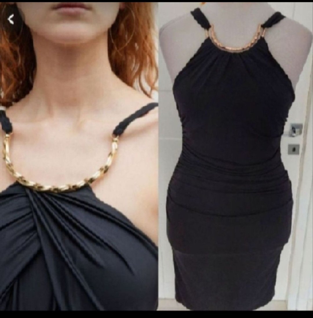 Subliiiiime❤️❤️❤️❤️ robe moulante à détails doré de la marque le château taille 36