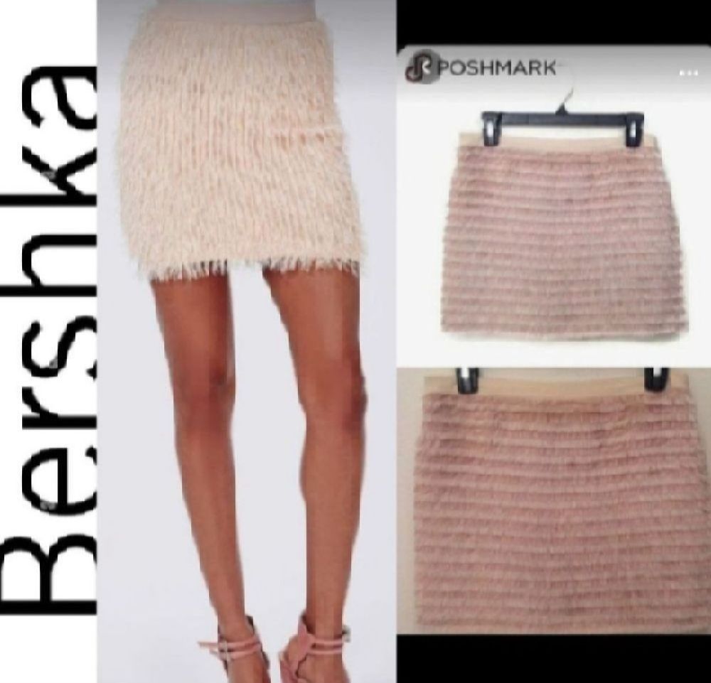 Subliiiiime ❤️ ❤️ ❤️ mini-jupe fluffy de BERSHKA taille 40