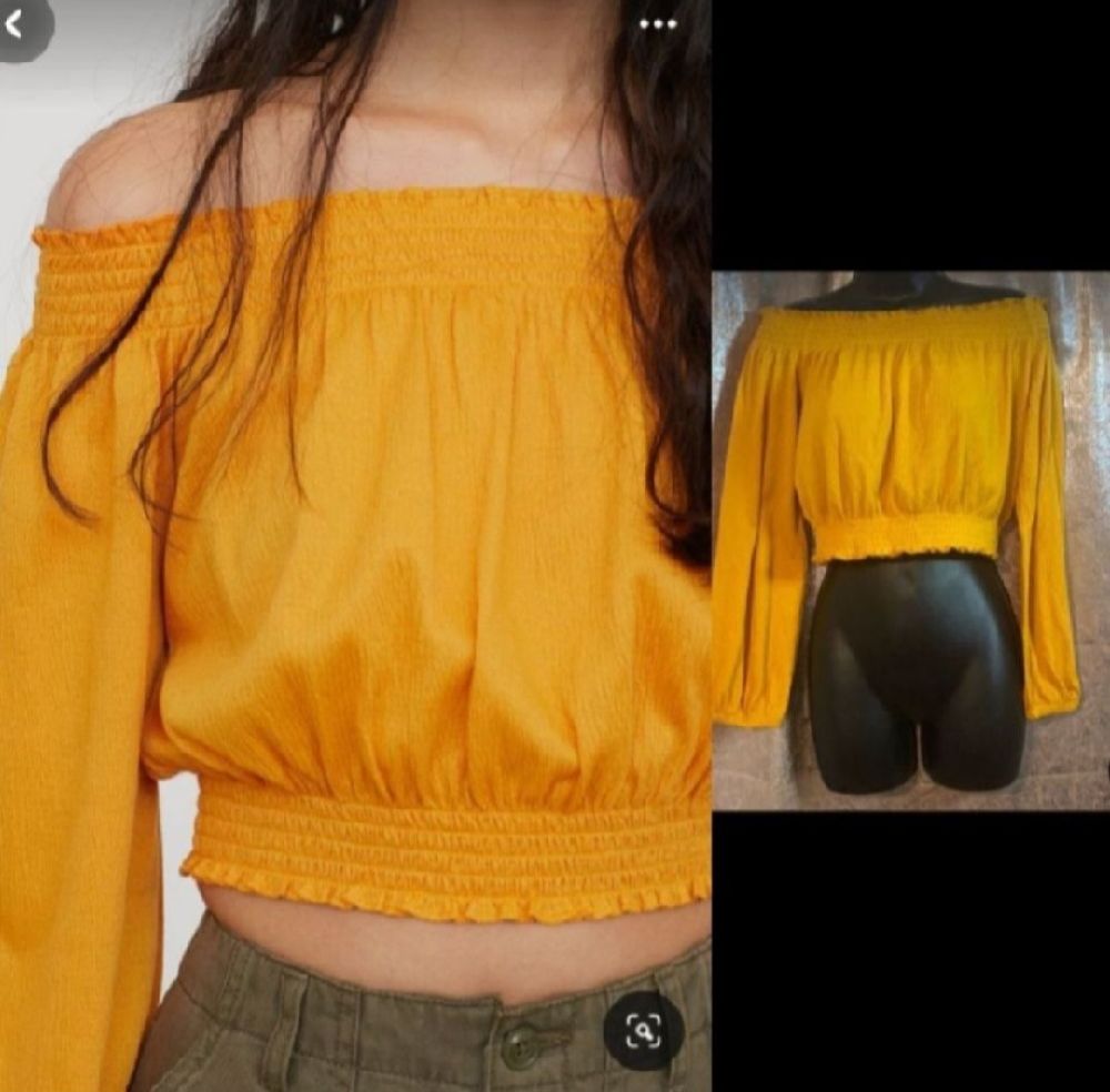 Subliiiiime ❤️ ❤️ ❤️ pull off shoulder couleur moutarde H&M taille 36