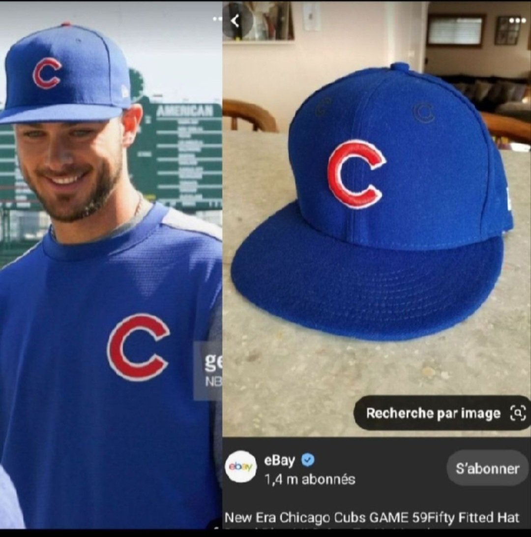 Subliiiiime❤️❤️❤️❤️❤️❤️ casquette AUTHENTIQUE neuve de NEW ERA CHICAGO CUBS avec 6 empiècements à bord arrondi neuuuuve importé 