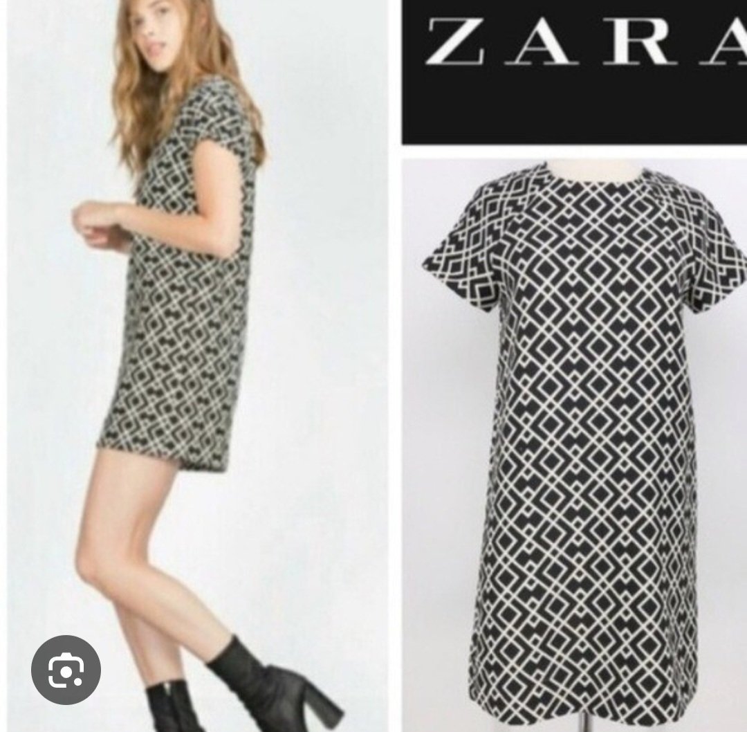 Subliiiiime❤️❤️❤️❤️❤️ robe large black and White de ZARA taille 34