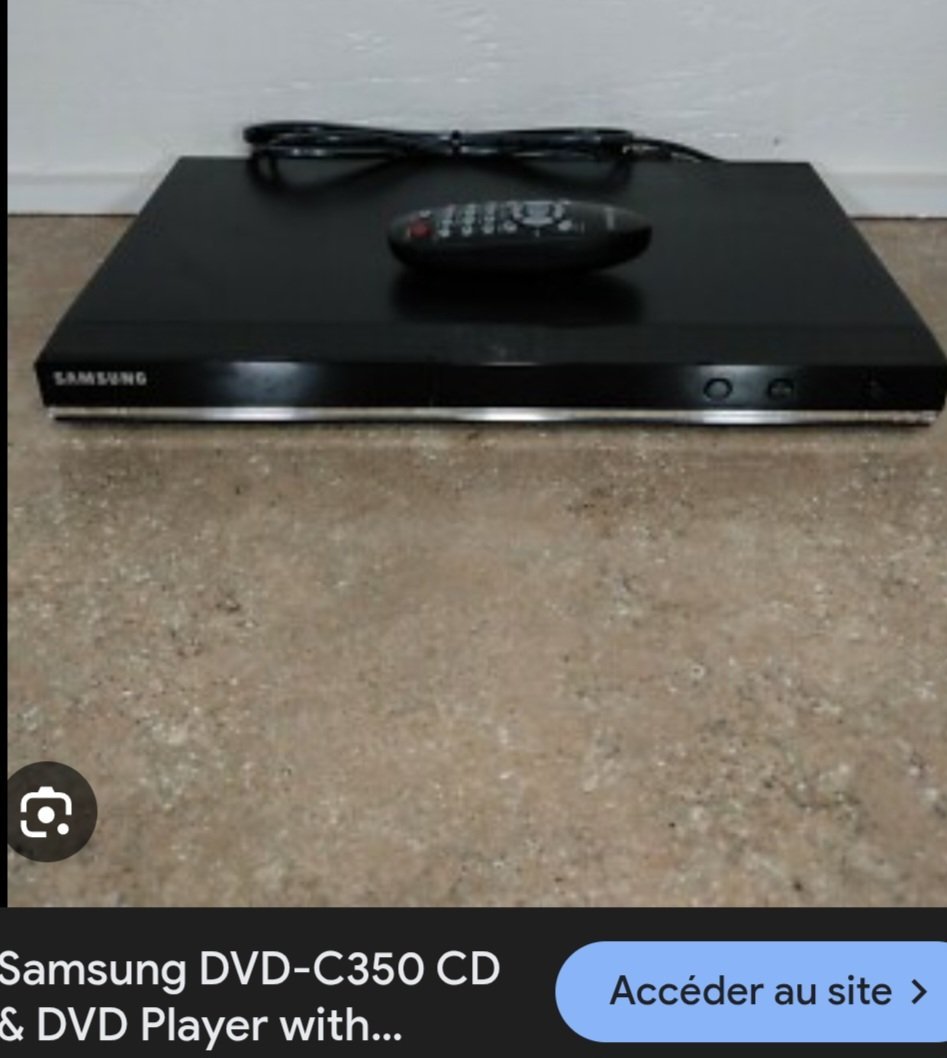 Subliiiiime❤️❤️❤️❤️ lecteur DVD de la marque SAMSUNG modèle C350 avec télécommande 