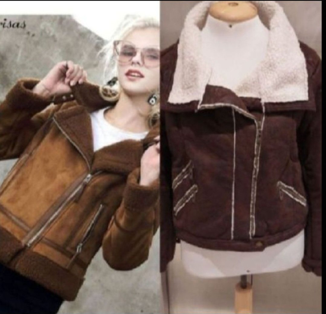Subliiiiime ❤️❤️❤️❤️❤️veste en daim zippée à l intérieur effet mouton taille 42