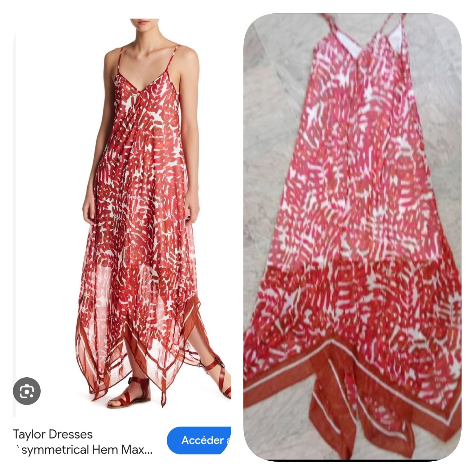 Subliiiiime❤️❤️❤️❤️❤️ robe fluide maxi de TAYLOR taille 36/38