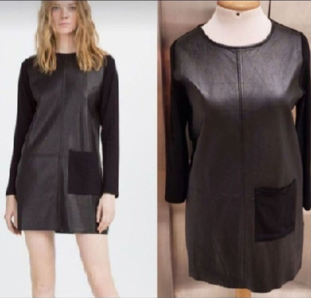 Subliiiiime ❤️❤️❤️❤️❤️❤️robe large devant en similicuir taille S/M comme neuve 