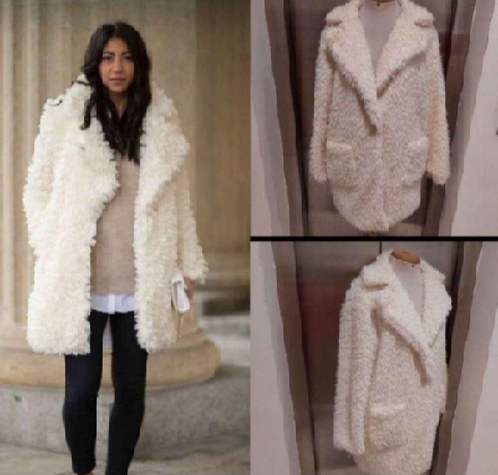 Subliiiiime ❤️ ❤️ ❤️ ❤️ manteau effet mouton chaud de la marque AMISU taille 40