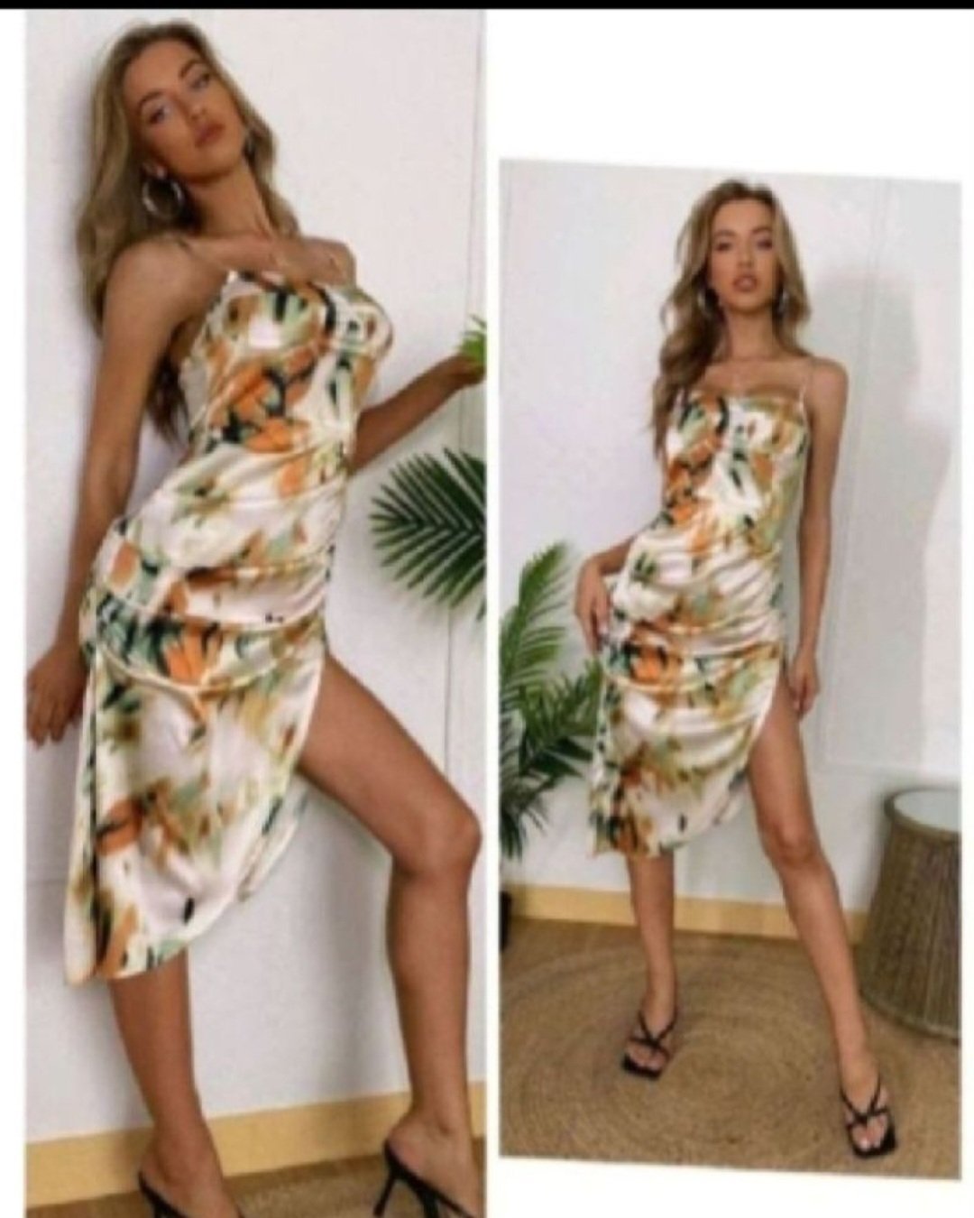 Subliiiiime❤️❤️❤️❤️❤️ robe satinée za3bena de SHEIN taille 38