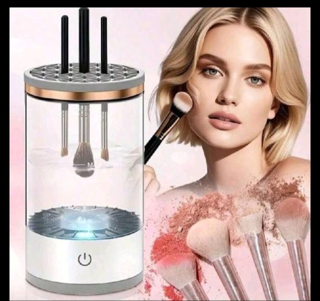 Très efficace et pratique Subliiiiime❤️❤️❤️❤️ appareil électrique pour nettoyeur de toutes sortes de pinceaux de maquillage electrique rechargeable avec le cable USB neuuuf importé 