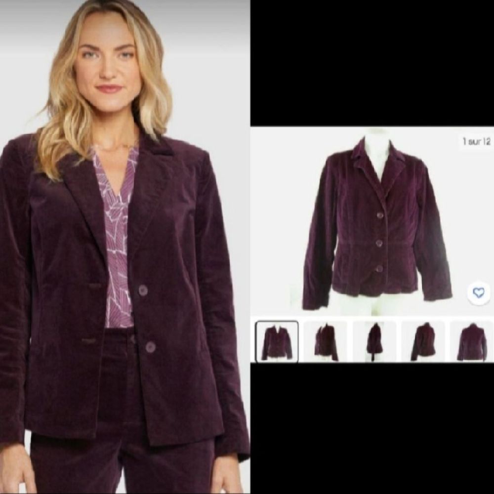 Subliiiiime ❤️ ❤️ ❤️ ❤️ veste en velour côtelé taille 42 comme neuve 