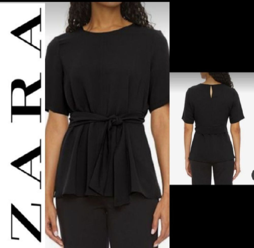 Subliiiiime ❤️ ❤️ ❤️ ❤️ blouse ceinture à la taille de ZARA taille 38