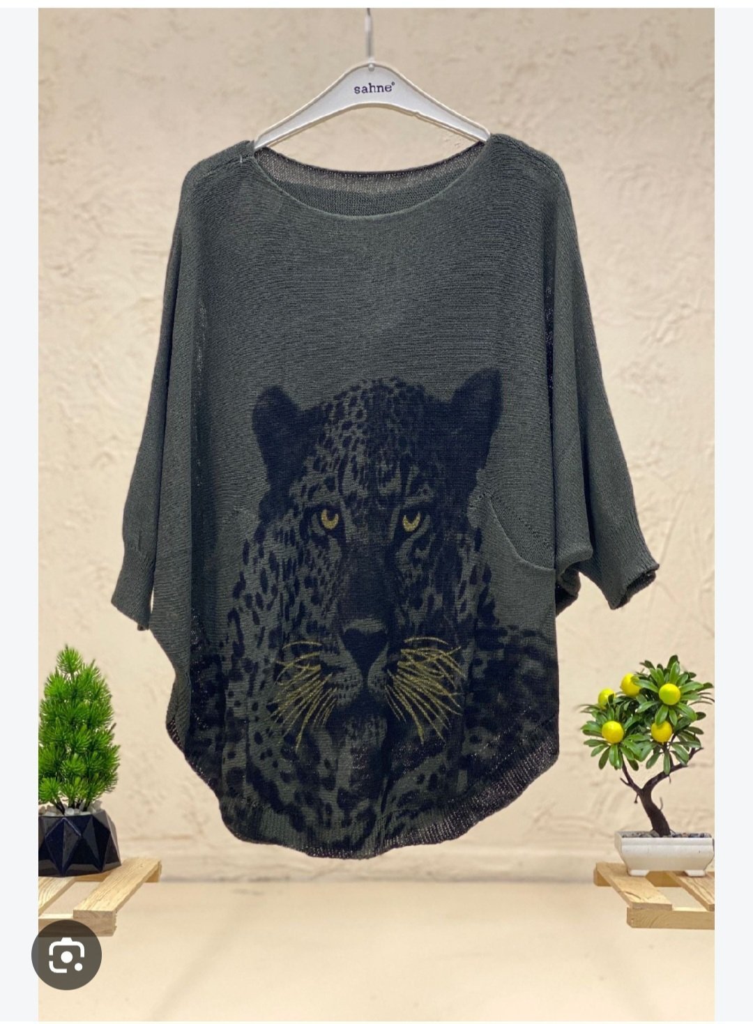 Subliiiiime ❤️❤️❤️❤️❤️pull en laine oversize motif tête de tigre taille standard 