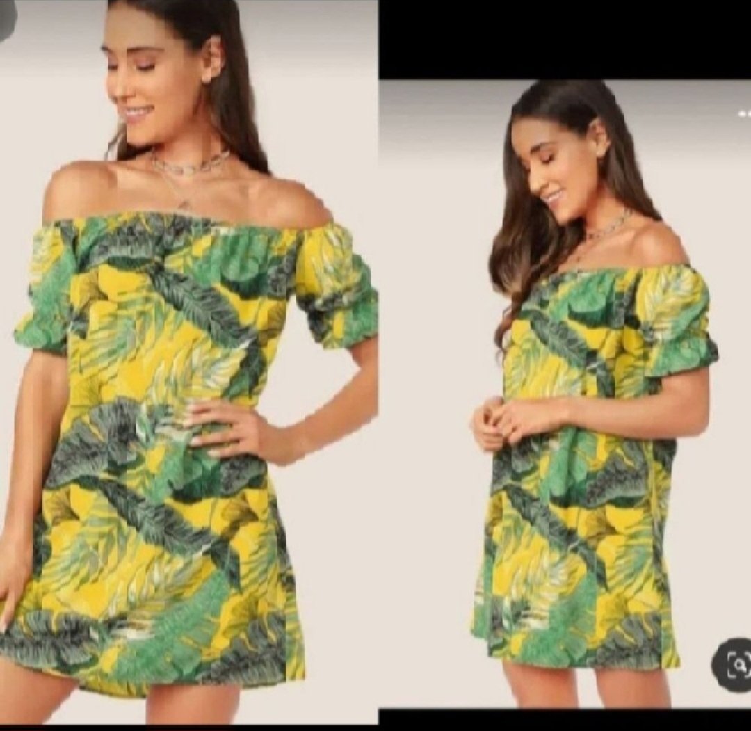 Subliiiiime❤️❤️❤️❤️ robe tropicale off shoulder de SHEIN taille 38