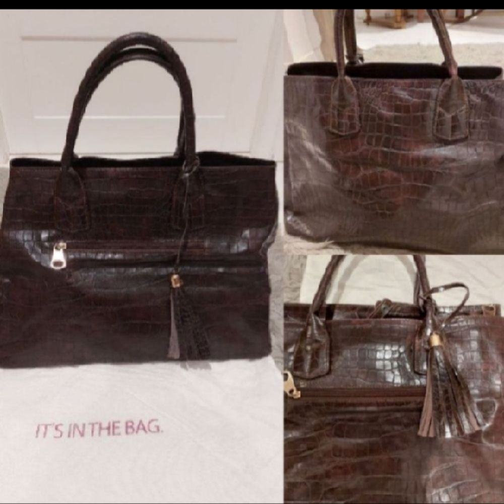 Subliiiiime ❤️ ❤️ ❤️ grand sac à main 👜 style croco de la marque AD yerfa3 barcha dbach pour professeurs ou étudiantes de fac  