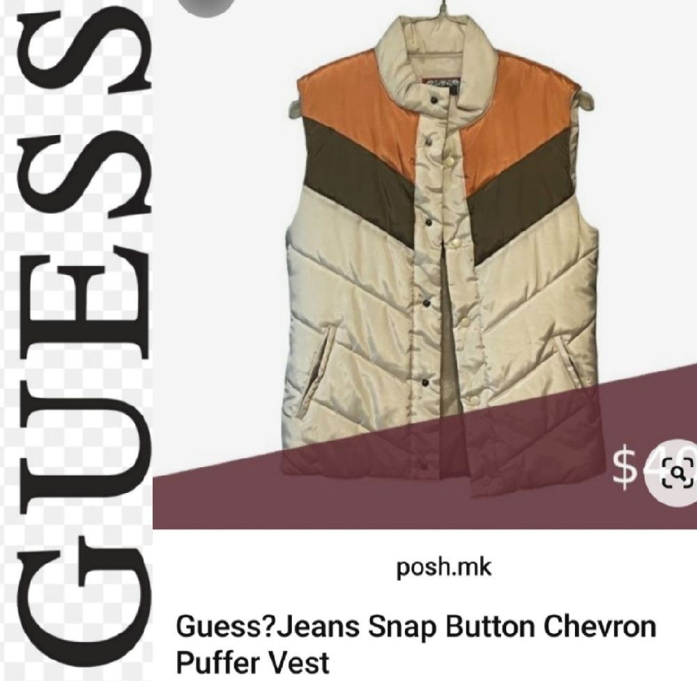 Subliiiiime ❤️ ❤️ ❤️ veste sans manche de GUESS pour homme 🚹 taille 42