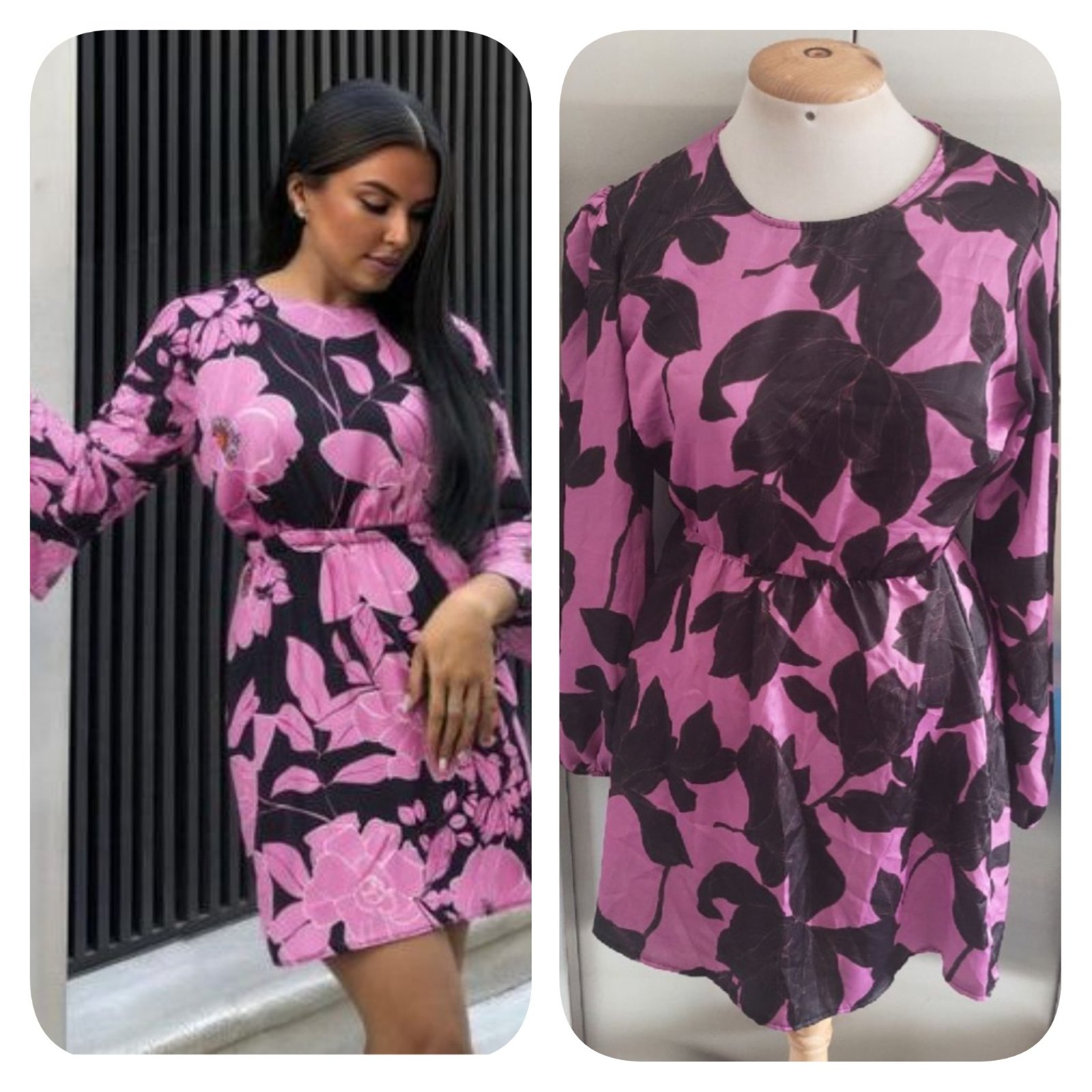 Subliiiiime ❤️❤️❤️❤️robe florle satinée de BOOHOO taille 42