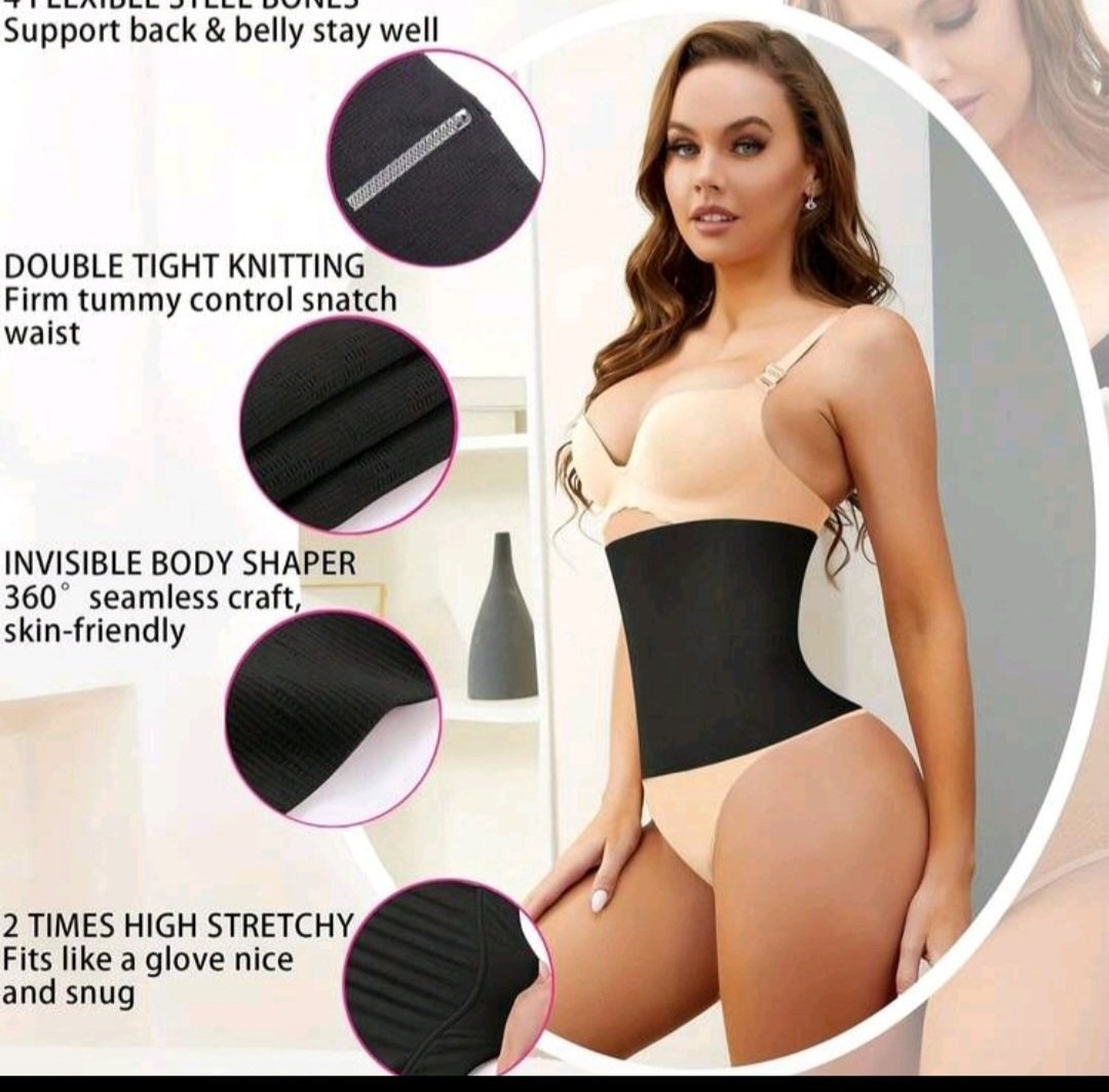 Tres efficace Subliiiiime ❤️❤️❤️❤️❤️gaine de taille remodelage et applatir le ventre noir en maille respirante taille 38/40 neuuuf 
