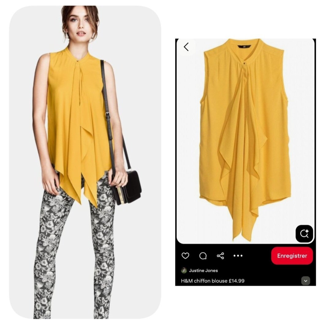 Subliiiiime❤️❤️❤️❤️❤️❤️ blouse moutarde de H&M taille 36