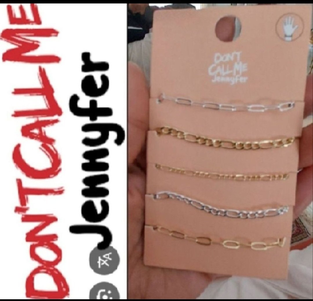 Subliiiiime❤️❤️❤️❤️ lot de 5 bracelets doré et argent de DON'T CALL ME JENNYFER importé de PARIS 