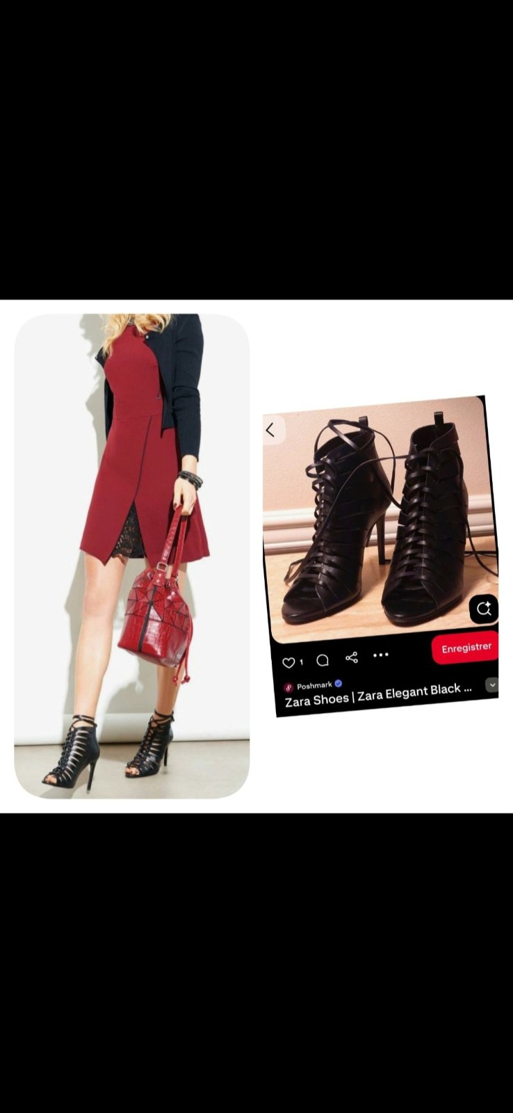 Subliiiiime ❤️❤️❤️❤️escarpin à lacets de ZARA BASIC pointure 37 comme neuf 