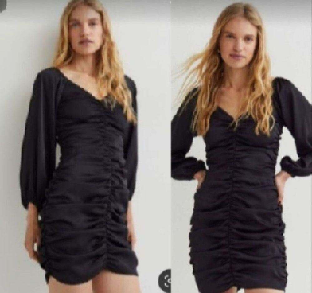 Subliiiiime ❤️ ❤️ ❤️ robe drapée sexy noire taille 36 de H&M 