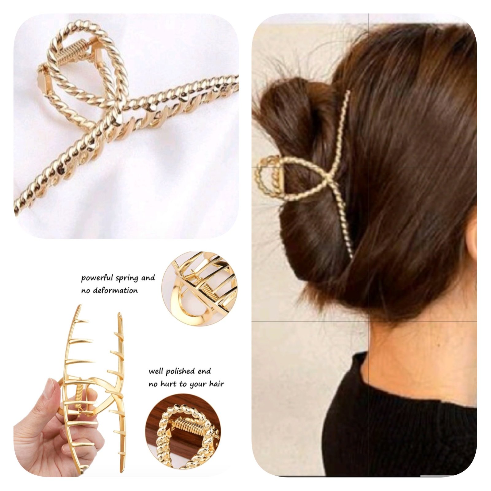 Subliiiiime ❤️❤️❤️❤️❤️pièce à cheveux en métal doré neuuuf 