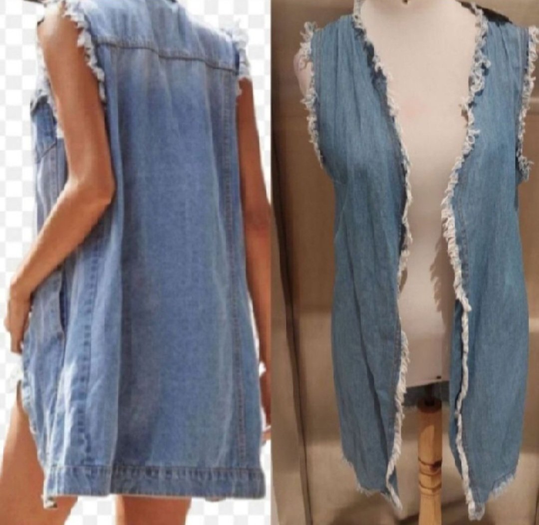 Subliiiiime❤️❤️❤️ gilet en jean sans manche  taille 38/40 neuuuf avec étiquette 🏷