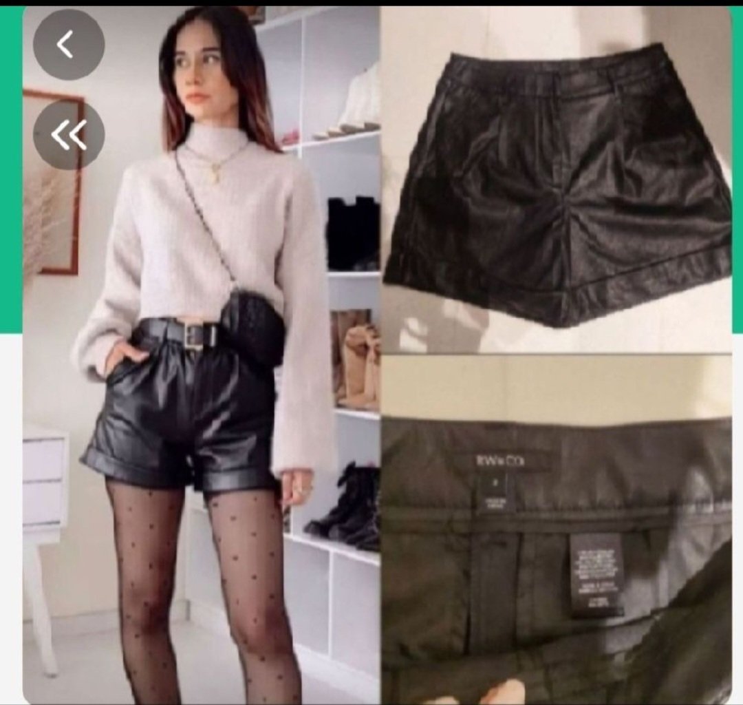 Subliiiiime ❤️❤️❤️❤️short en similicuir de RW&CO taille 38 