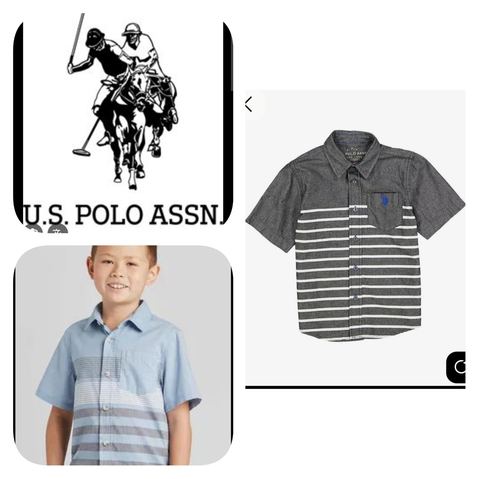 Subliiiiime ❤️❤️❤️❤️chemise U.S.POLO ASSN pour garçon taille 5 ans ou 6 ans neuve 