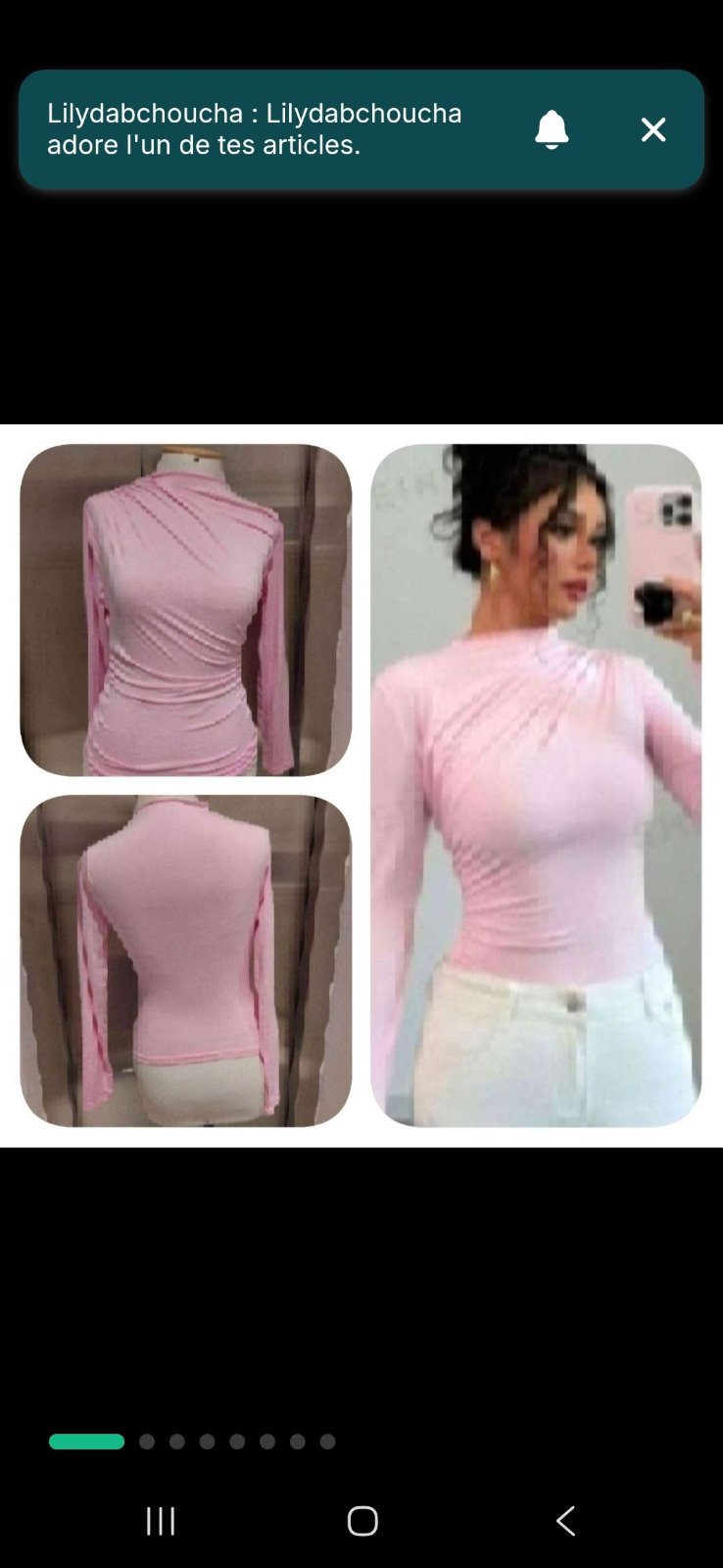 Subliiiiime ❤️❤️❤️❤️pull drapé nouvelle collection de SHEIN taille 38 neuuuf 