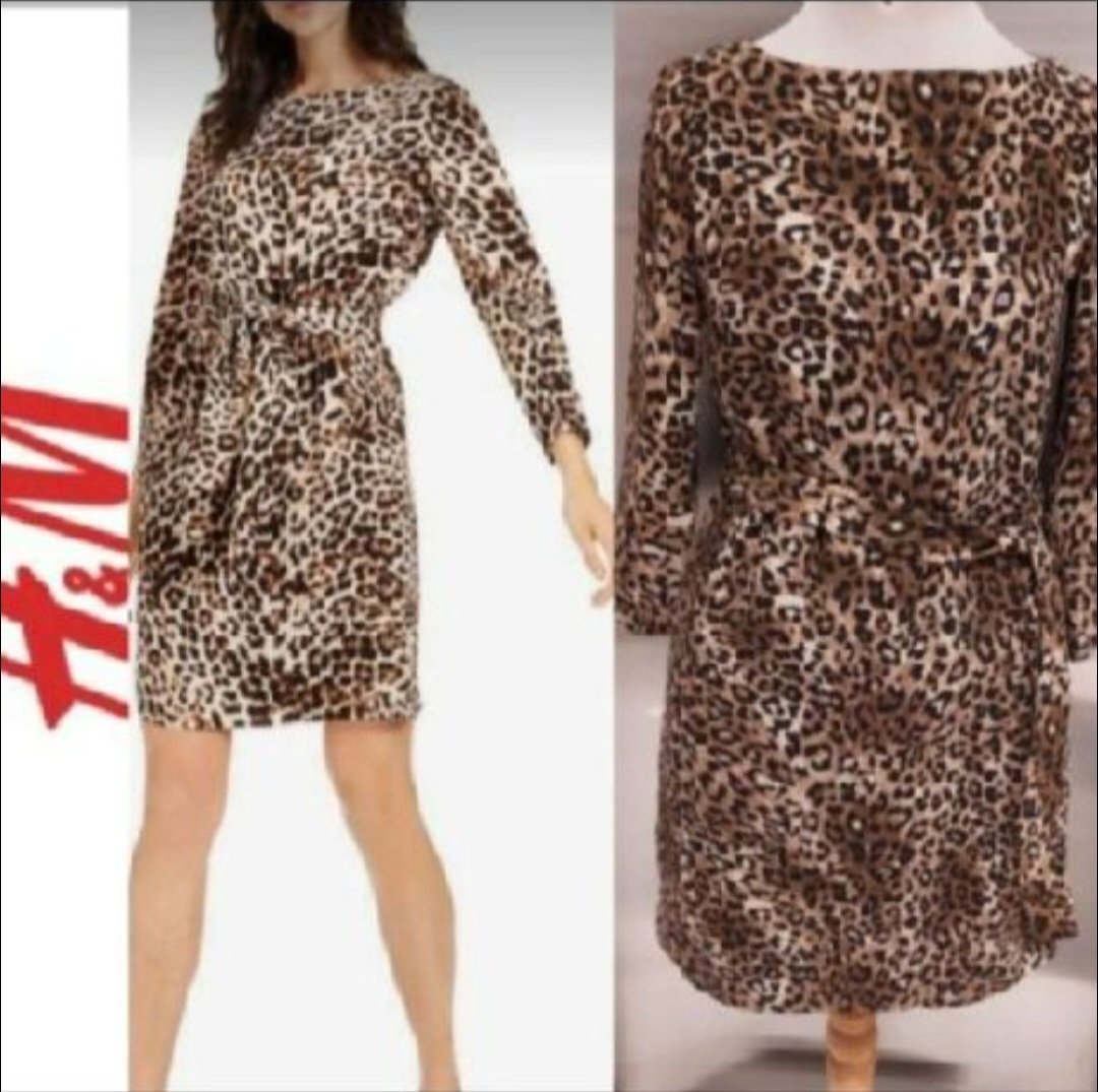 Subliiiiime❤️❤️❤️❤️ robe léopard🐆 avec ceinture de H&M taille 36