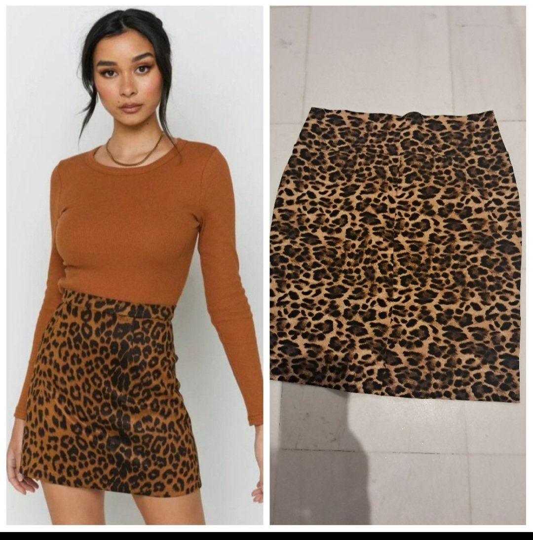 Subliiiiime❤️❤️  jupe taille haute strech léopard 🐆 taille 40