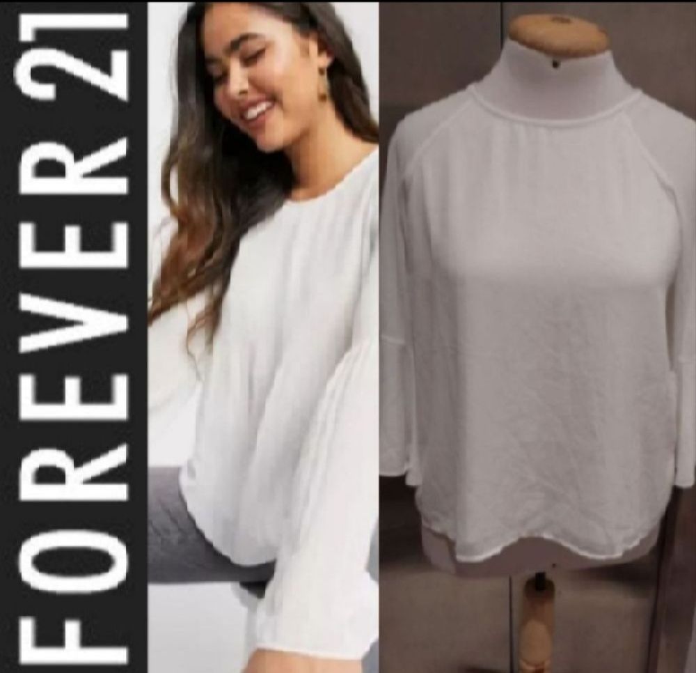 Subliiiiime ❤️ ❤️ ❤️ ❤️ blouse blanche de forever21 taille 40