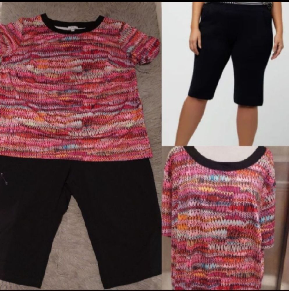 Subliiiiime ❤️ ❤️ ❤️ ❤️ lot de 2 pièces pull et bermuda taille 52/54