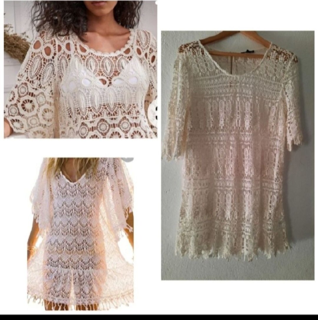 Subliiiiime❤️❤️❤️❤️ robe de plage en crochet taille 40