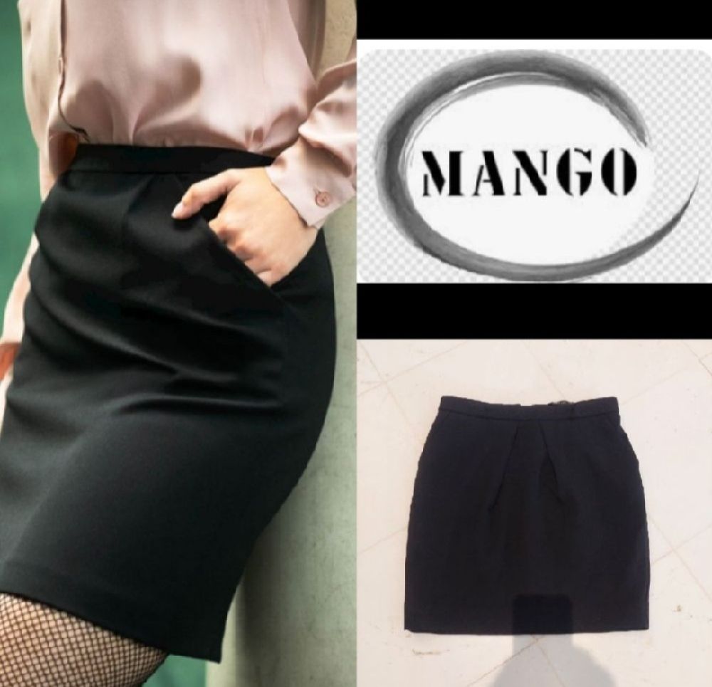 Subliiiiime ❤️ ❤️ ❤️ ❤️ ❤️ mini-jupe noire de MANGO taille 36