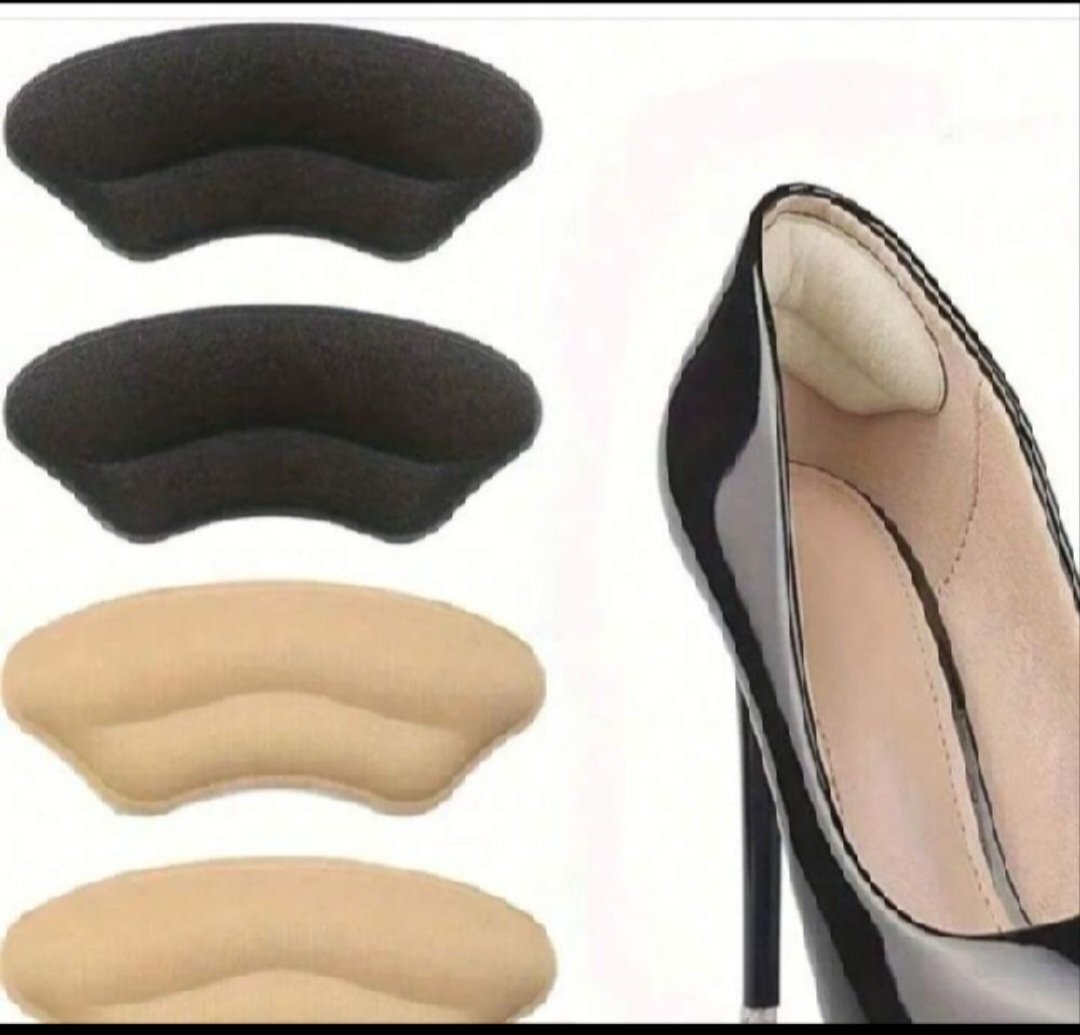Très efficace par expérience subliiiiime❤️❤️❤️❤️ 4 paires noir et beige coussinets  de protection de talon auto adhésifs insert de talon neuuuf 