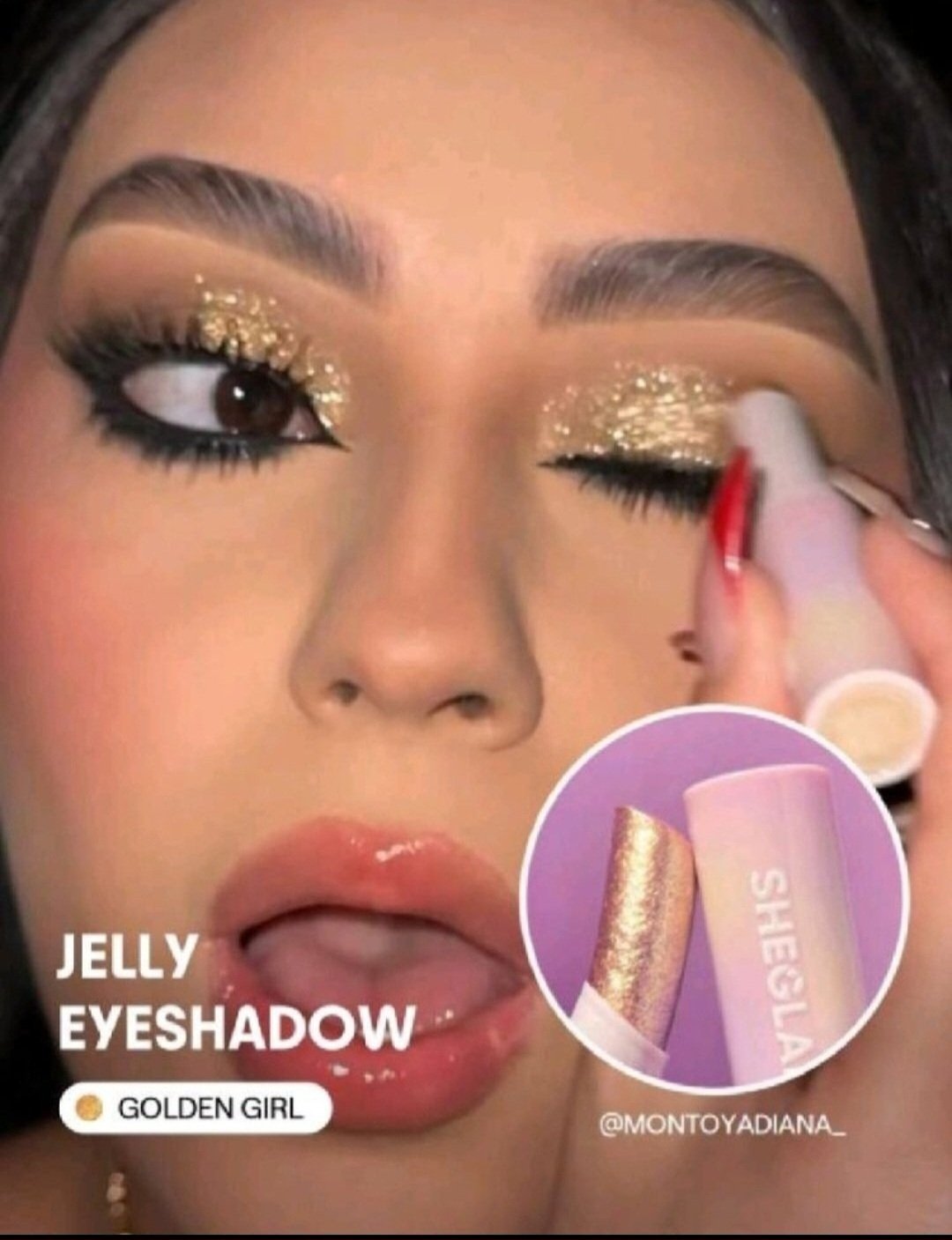 Subliiiiime❤️❤️❤️❤️ fard à paupière baton doré pailletés couleur GOLDEN GIRL de la marque SHEGLAM neuf 