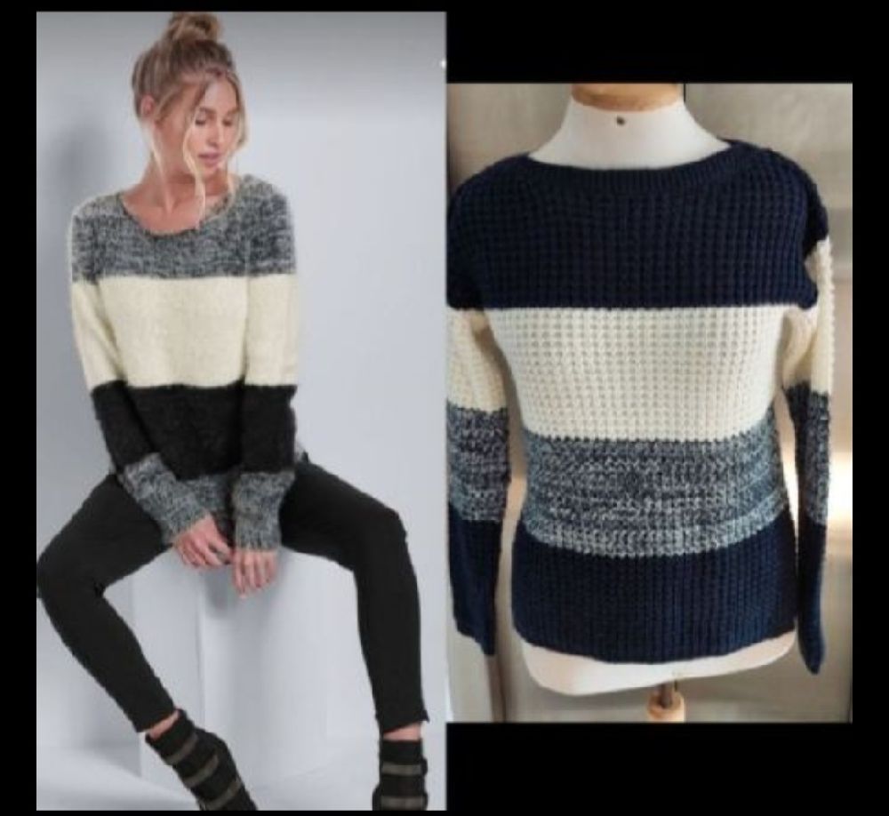 Subliiiiime ❤️ ❤️ ❤️ ❤️ pull tricolores de la marque OVS taille 34/36